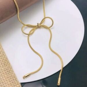 18k Gold over Stainless Steel Twist of Gold Necklace 18"